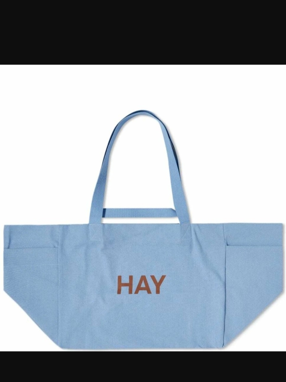 HAY Light Blue Canvas Tote Bag